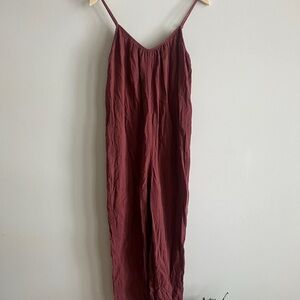 Cotton Gauze Jumpsuit Universal Thread Target size M rust color